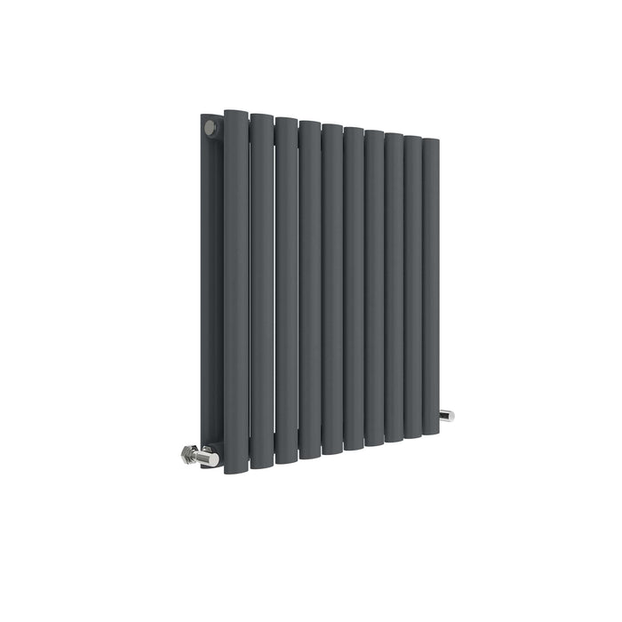 Horizontal Double Panel Radiator 600 x 586 Hudson Reed