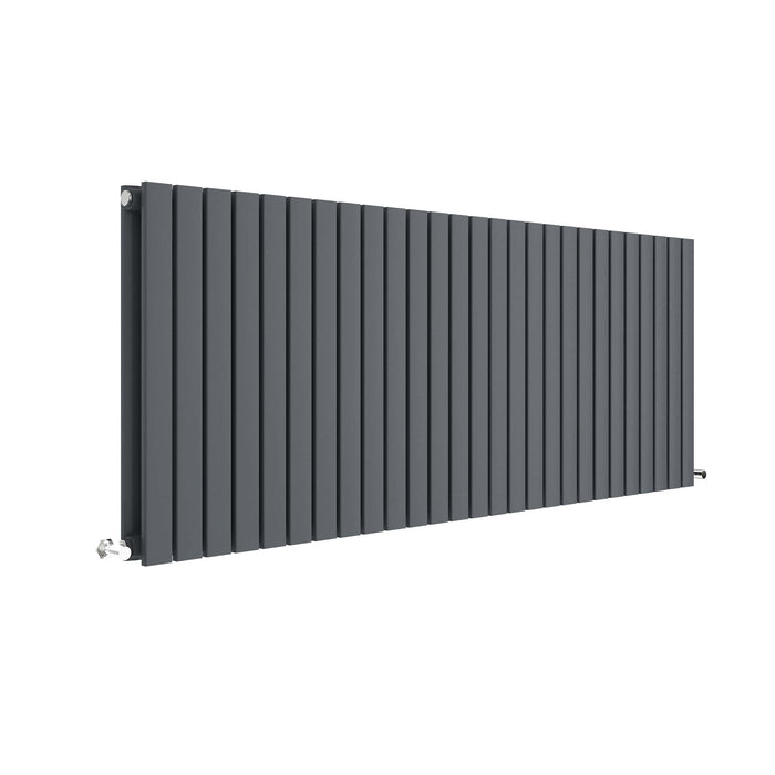 Horizontal Double Panel Radiator 600 x 1572 Hudson Reed