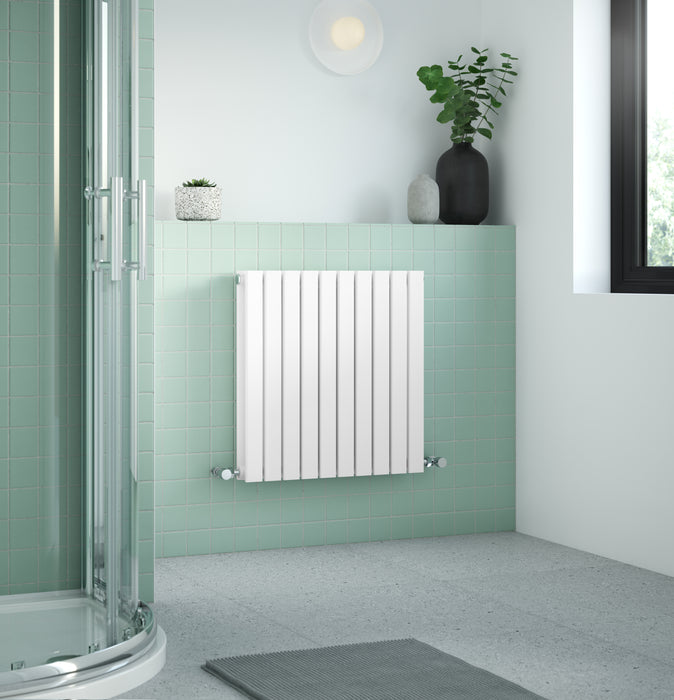 Horizontal Double Panel Radiator 600 x 586 Hudson Reed