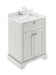 600mm Cabinet & Marble Top (1TH) Hudson Reed