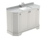 1200mm 4-Door Angled Unit & Marble Top 1TH Hudson Reed