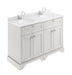 1200mm Cabinet & Double Marble Top (1TH) Hudson Reed