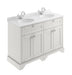 1200mm Cabinet & Double Marble Top (1TH) Hudson Reed