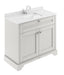 1000mm Cabinet & Marble Top (1TH) Hudson Reed
