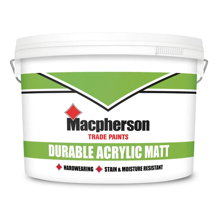 Macpherson Durable Acrylic Matt Brilliant White 10L