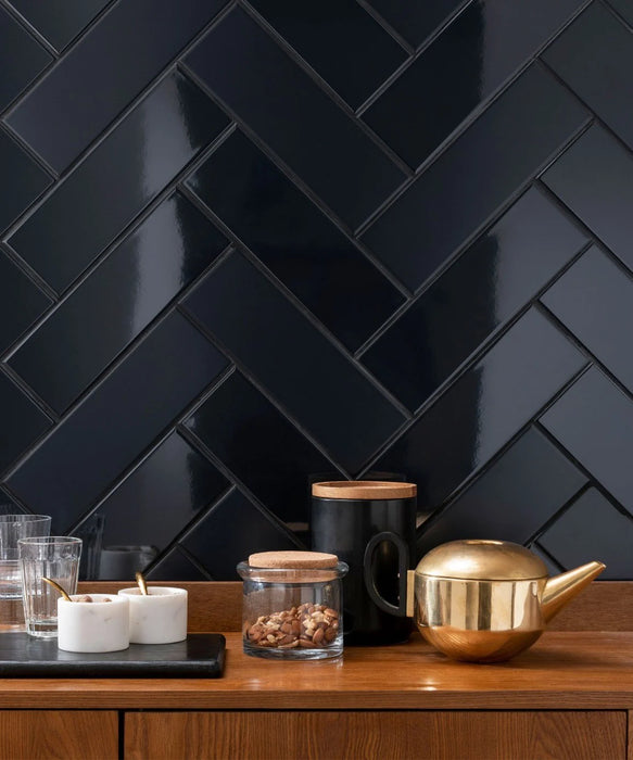 Linear Midnight Matt Tile