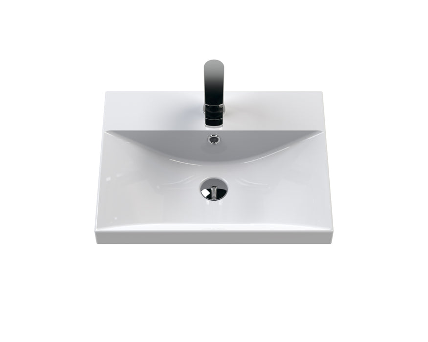 Wall Hung 500mm Cabinet & Basin 3 Hudson Reed