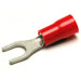 0.25-1.5mm² Pre-Insulated Fork Terminal M3.5 Stud Red
