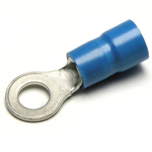 1.5-2.5mm² Pre-Insulated Ring Terminal M4 Stud Blue
