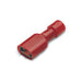 0.25-1.5mm² Partially Insulated Push-On Female Terminal 6.35 X 0.8mm Red
