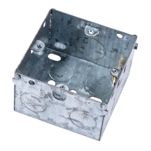 Mounting Box Flush 1 Gang 48mm Depth Galvanised