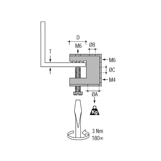 Beam Clamp Master 18mm x 12.7mm [Pack=25]