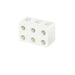 5A Triple Pole Porcelain Connector Block