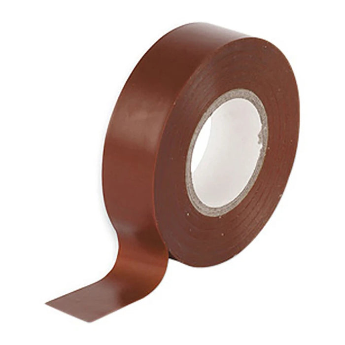 Brown PVC Insulation Tape Flame Retardant 19mm x 33m