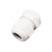 Dome Top Stuffing Gland 20mm IP68 Nylon White for 10-14mm Dia Cables C/W Locknut [Pack=10]