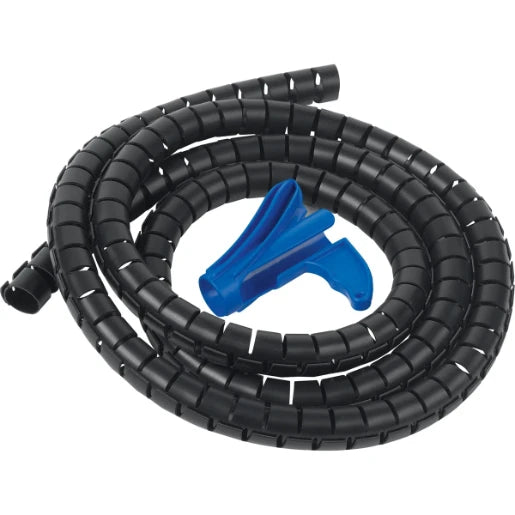 Cable Wrap Split 25mm 2 Meter Black with Applicator