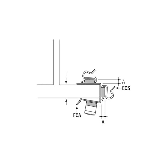 Beam Clip For Single Cables T12-15mm [Pack=25]