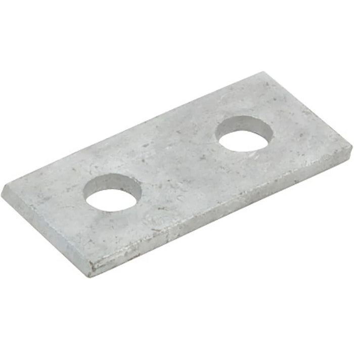 Channel Support Bracket Flat Straight 2 Hole Hot Dipped Galvanised [Pack=10]
