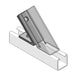 Channel Support Bracket 45° ACtute 1 Hole 1 Hole Hot Dipped Galvanised
