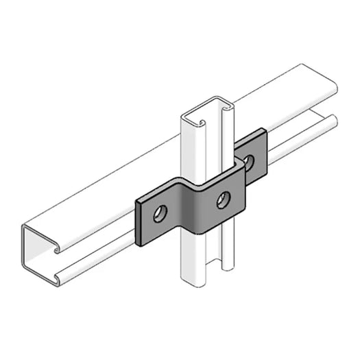 Channel Support U Type Fixing Bracket Hot Dipped Galvanised for 41 x 21mm Channel [Pack=2]
