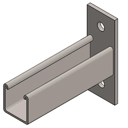 Channel Support Cantilever Arm 41 x 41mm 150mm Projection Hot Dipped Galvanised