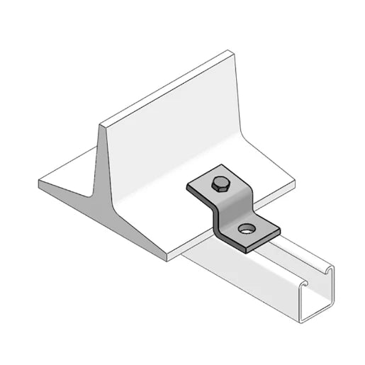 Channel Beam Clamp Z Type Hot Dipped Galvanised C/W Cone Point Bolt [Pack=10]