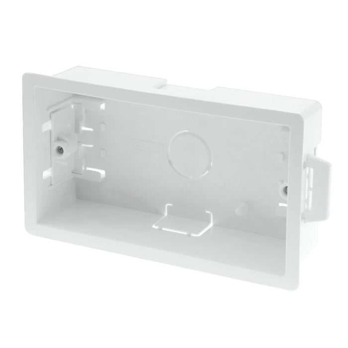 Dry Lining Plasterboard Box 2 Gang 35mm ABS