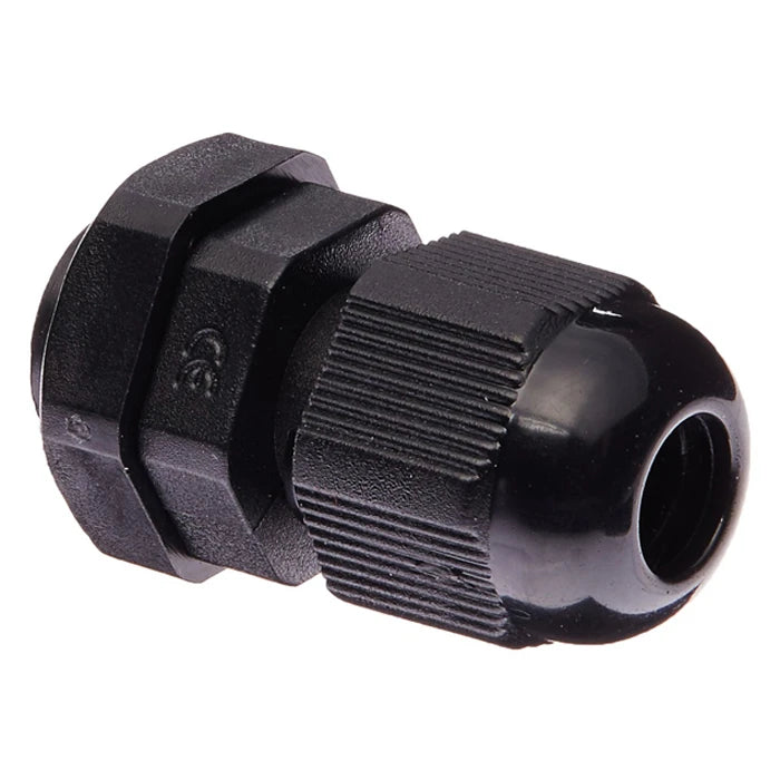 Compression Cable Gland Extended Thread IP68 Polyamide M50 Black 10/Pack
