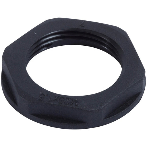 Locknut Electrical M25 x 1.5mm Nylon Black