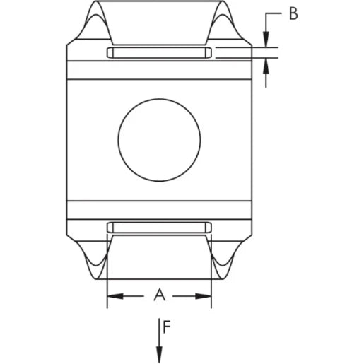 Cable Tie Holder with 9/16–3/4" Flange Clip