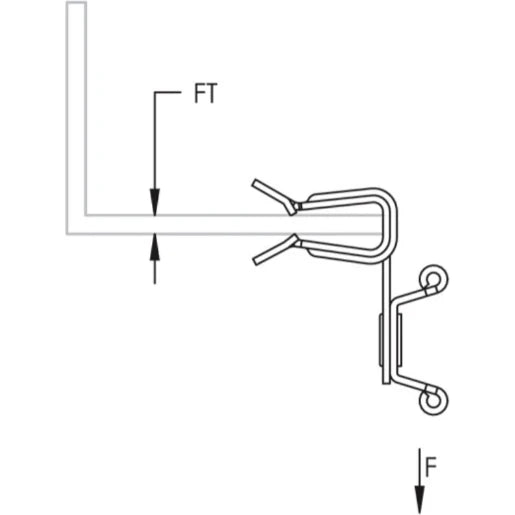 Cable Tie Holder with 5/16–1/2" Flange Clip