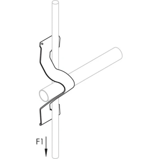 Cable/Conduit Clip, 1/2", 3/4" EMT, 1/2", 3/4" Rigid, 0.945" Max