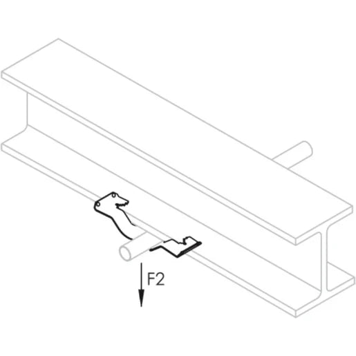 Cable/Conduit Clip, 1/2", 3/4" EMT, 1/2", 3/4" Rigid, 0.945" Max