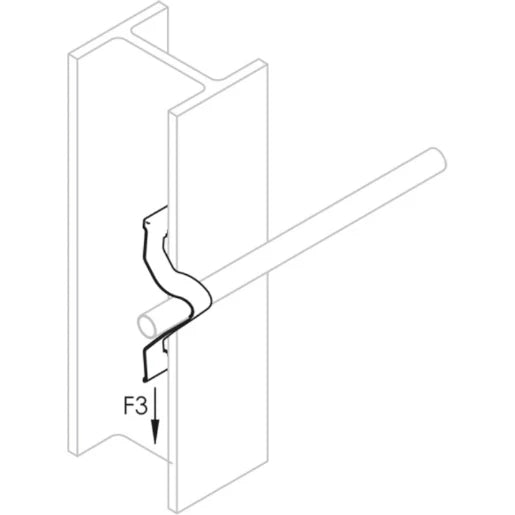 Cable/Conduit Clip, 1/2", 3/4" EMT, 1/2", 3/4" Rigid, 0.945" Max