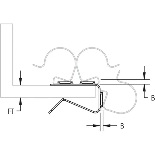 Cable Snap Clip Adaptor, 0.47"–0.79" Flange