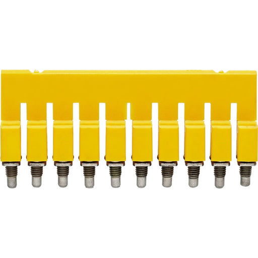 Connector Cross 10 Pole WQV 2.5/10 32A 49.9 x 7 x 18mm Yellow 