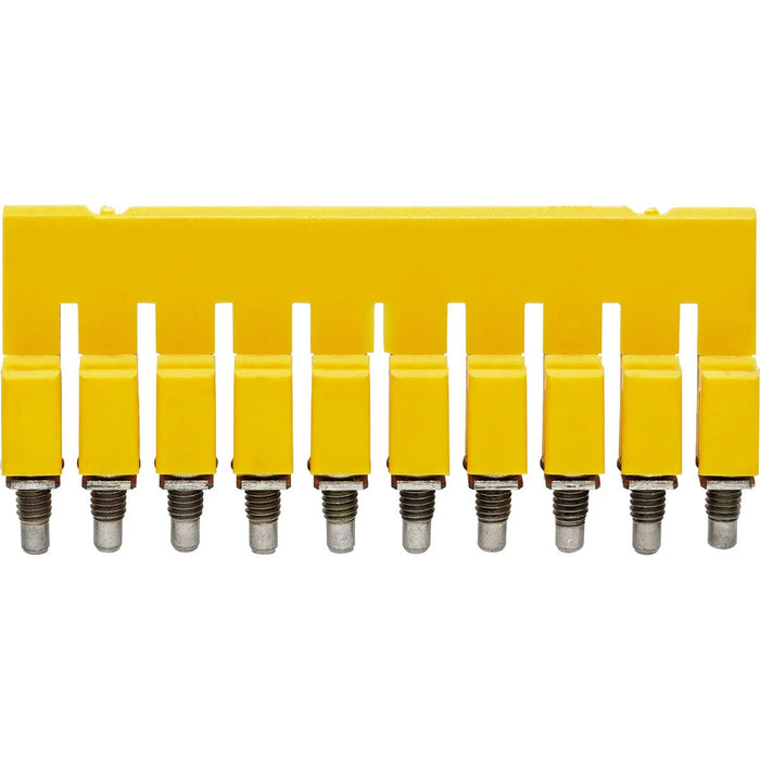 Connector Cross 10 Pole WQV 2.5/10 32A 49.9 x 7 x 18mm Yellow 