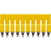 Connector Cross 10 Pole WQV 2.5/10 32A 49.9 x 7 x 18mm Yellow 