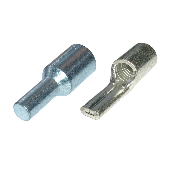 Uninsulated Solid Reducing Copper Pin Terminal 35mm