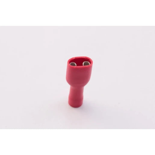 Fully Insulated Female Push-On Terminal Red 6.3 x 0.8mm