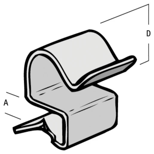 Britclips Cable Run Clip Flange 2-7 mm