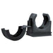 Clip Conduit Integral Lid Black Nylon