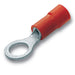 RF Series M4 PVC Insulated Ring Terminal Stud 0.25-1.5mm² Red
