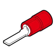 RF-PP Blade Terminal PVC Insulated 0.25-1.5mm² 3 X 22.9mm Red 3000/Pack