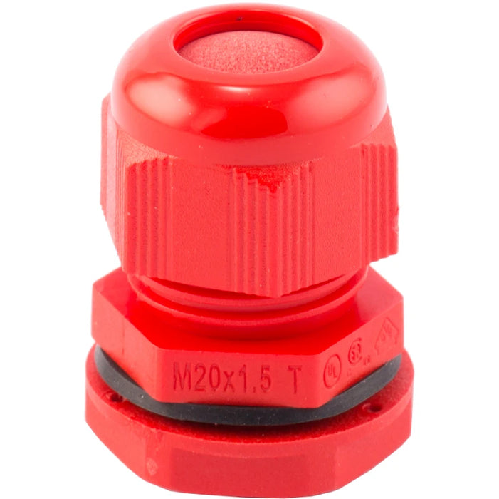 Metric Polyamide Cable Gland 20mm Red (Large)
