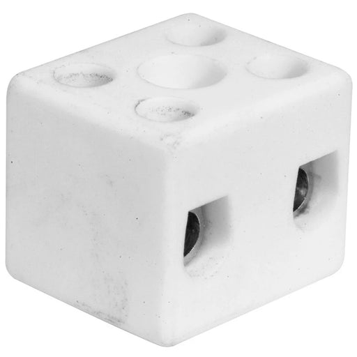 Connector DP Central Hole Fixing 5A Porcelain
