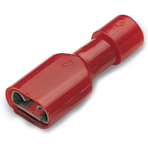 0.25mm²-1.5mm² Reinforced Polyamide Pa6.6 Insulated Female Disconnect Terminal 2.8mm X 0.5mm Tab Size Red