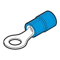 BF Series M6 PVC Insulated Ring Terminal Stud 1.5-2.5mm² Blue