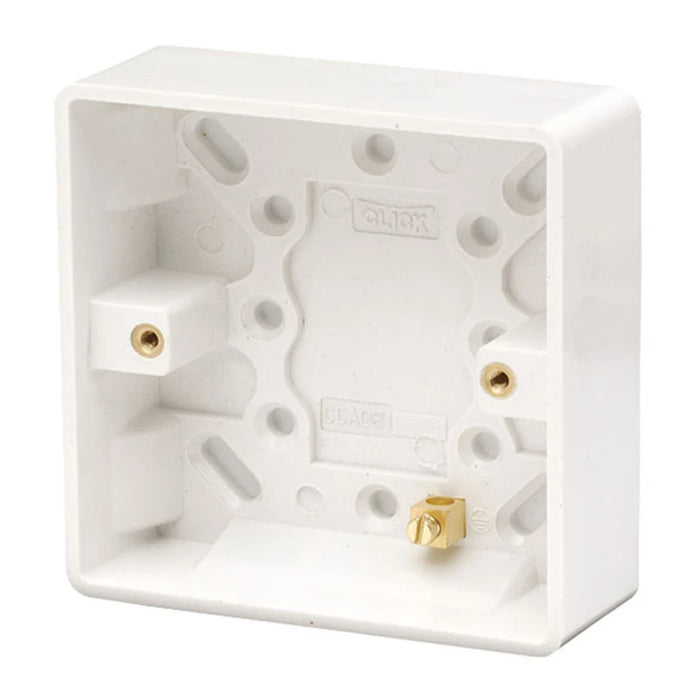 Pattress Box 1 Gang 86 x 86 x 25mm White