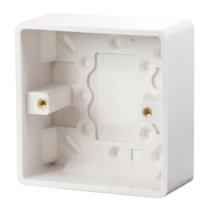 Pattress Box 1 Gang 86 x 86 x 35mm White